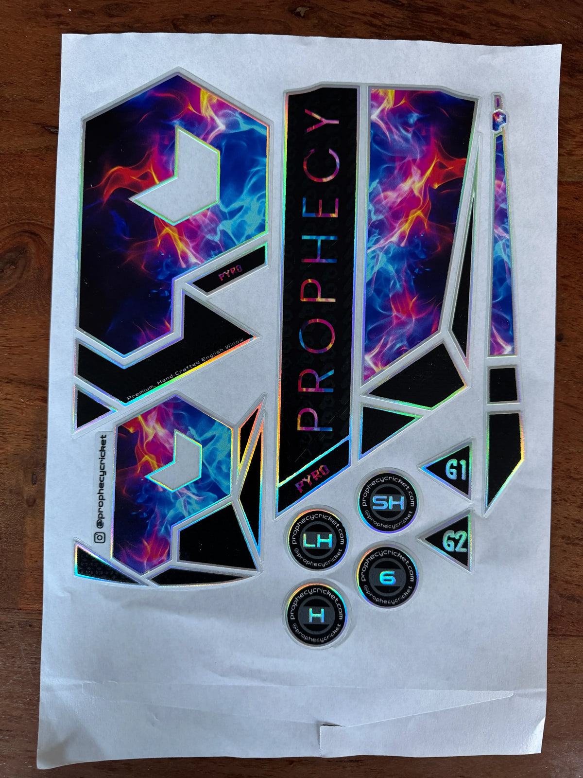Prophecy Pyro Bat Stickers