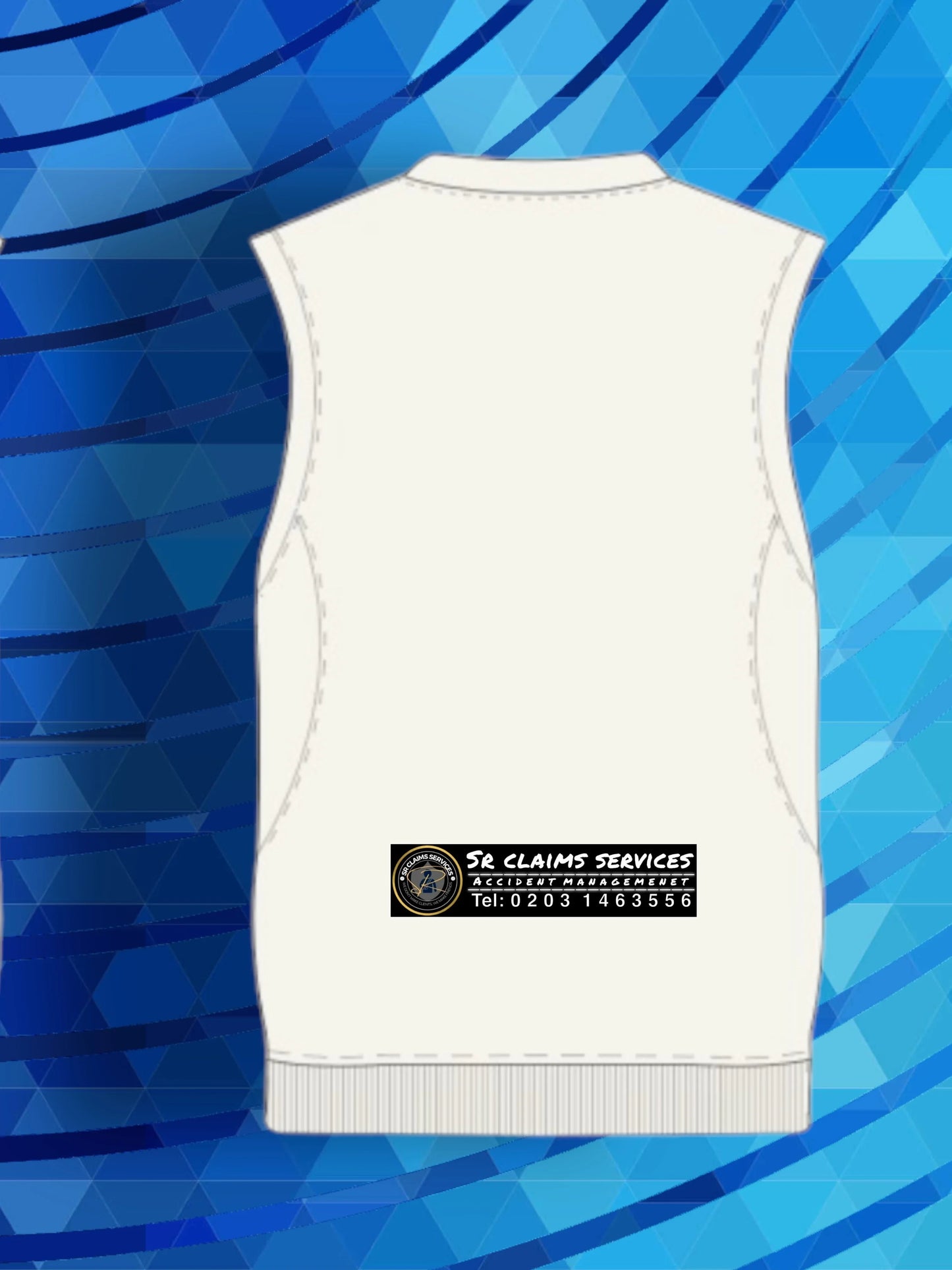 Queen Mary university cricket short sleeve jumper back