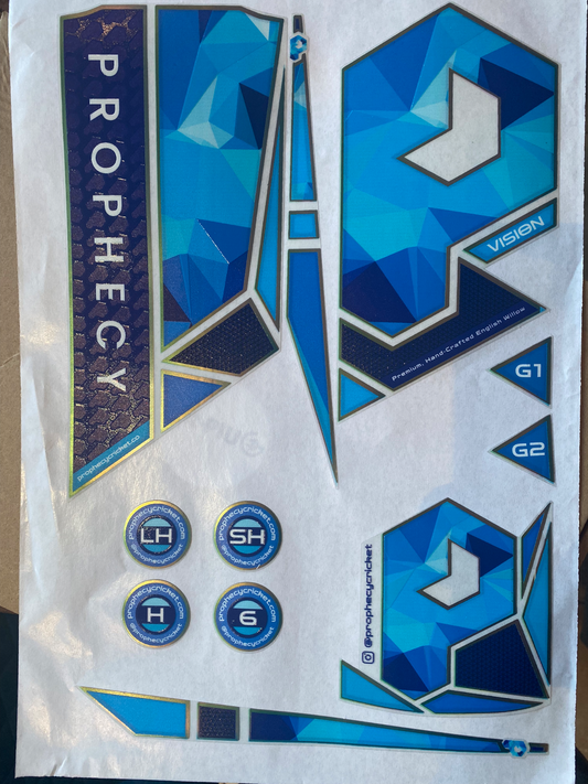 Prophecy Vision Cricket Bat Stickers - Prophecy Cricket