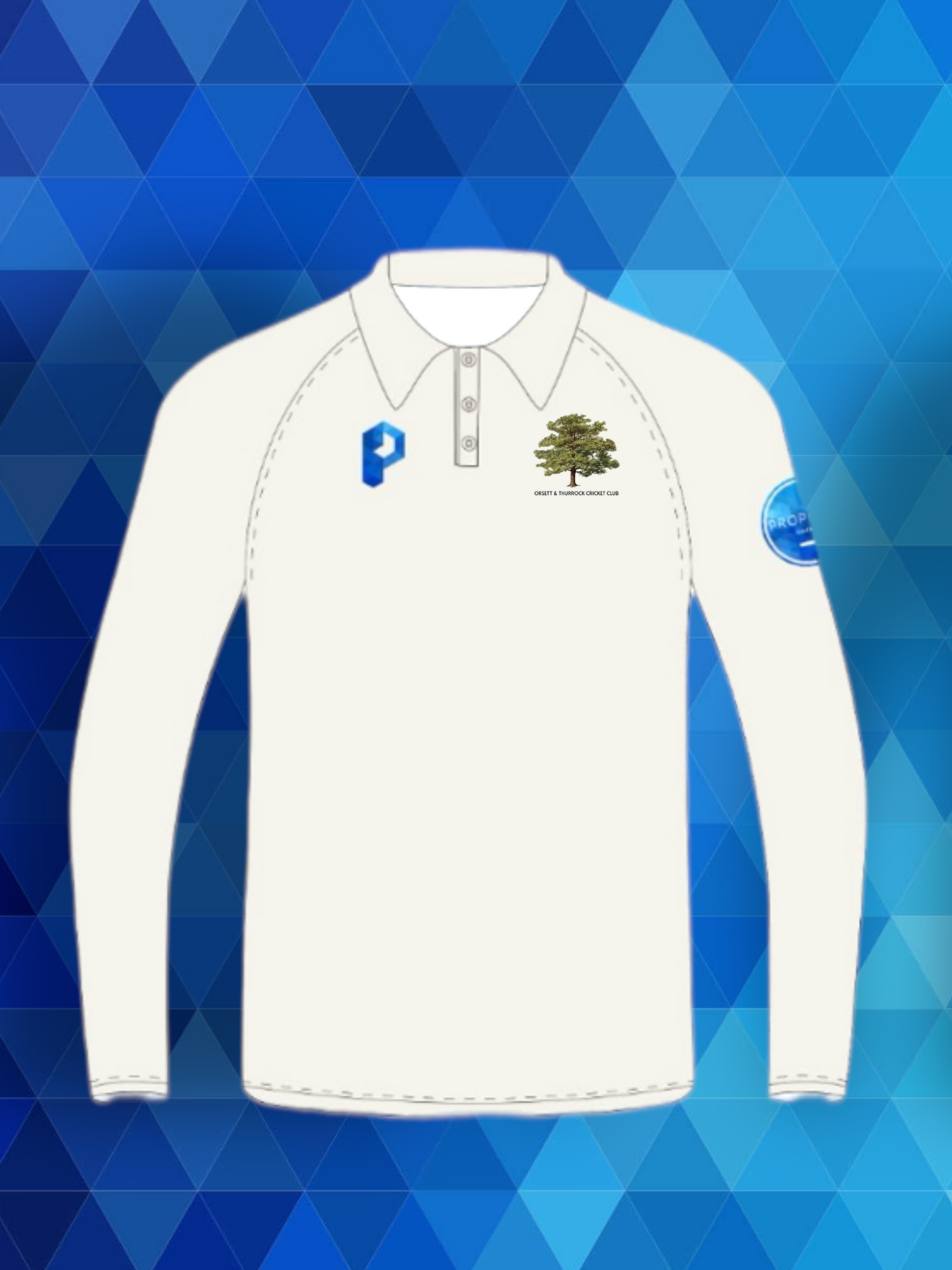 Prophecy Long Sleeve Playing Shirt - Orsett & Thurrock Cricket Club