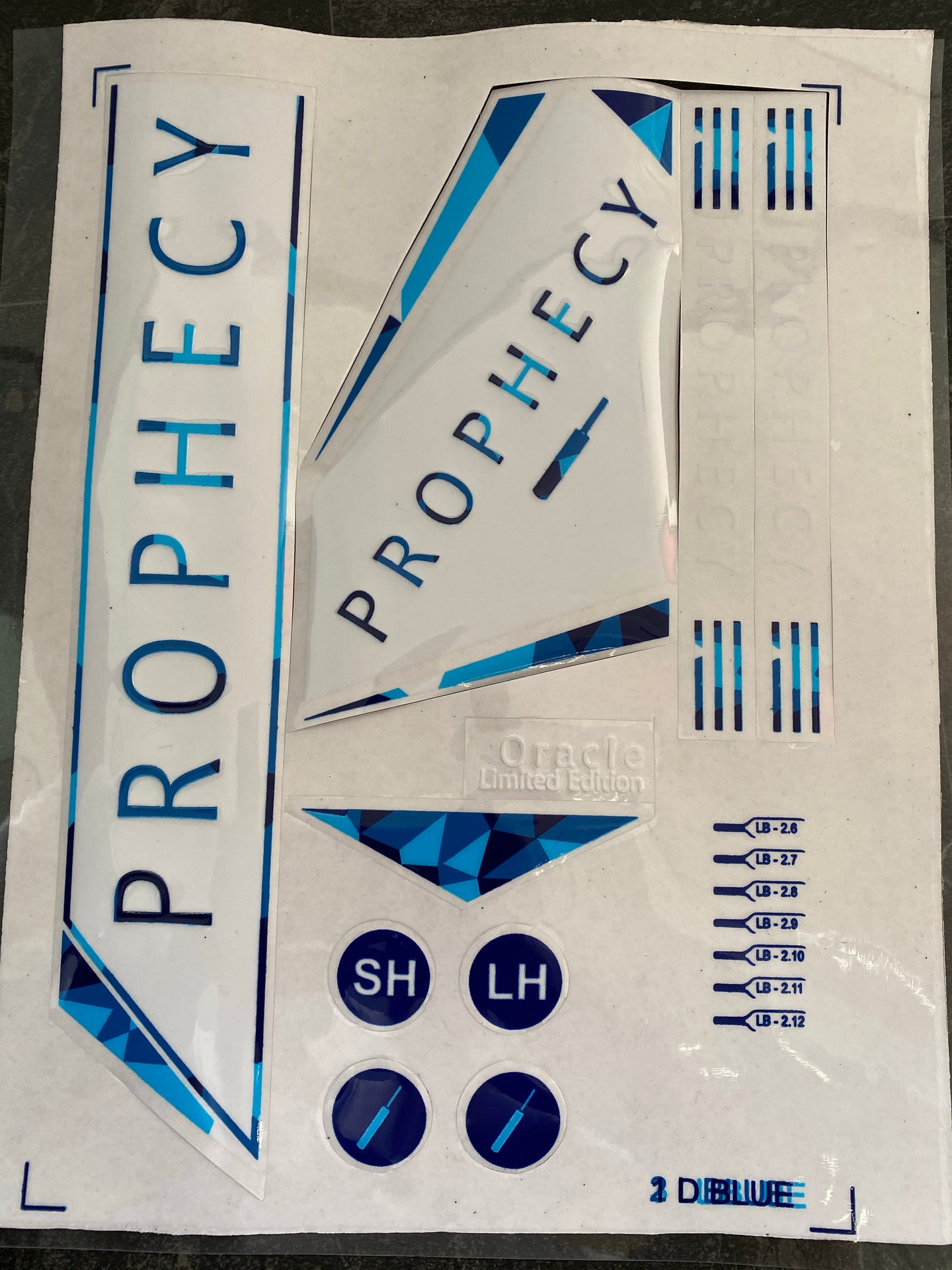 Prophecy Oracle Cricket Bat Stickers - Prophecy Cricket